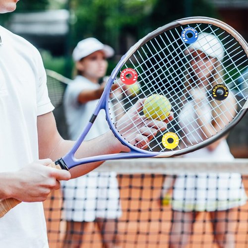 16PCS Tennis Racket Dampener, Durable Rubber Tennis Racquet Vibration Shock Absorbers