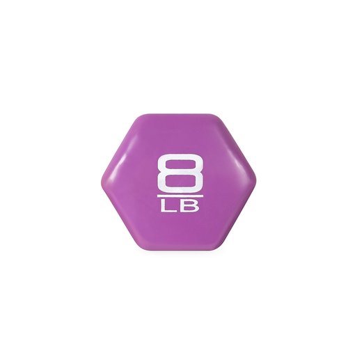 CAP Barbell Vinyl Coated Dumbbell, 8 lb Single