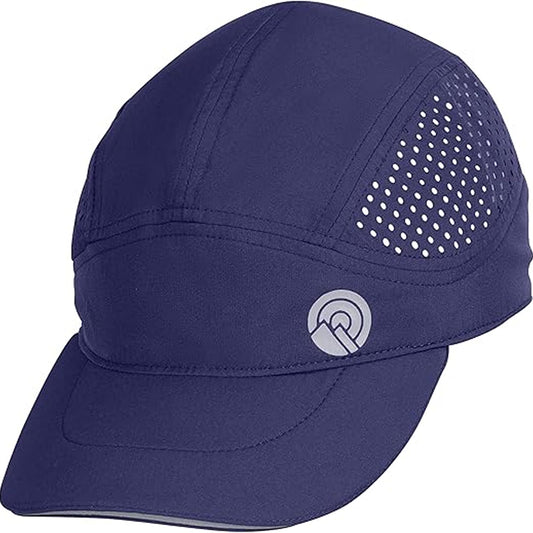 OutdoorEssentials Running Hat - Breathable Running Hats for Women & Men - Jogging Exercise Hiking Cap - Trail Baseball Tennis Navy