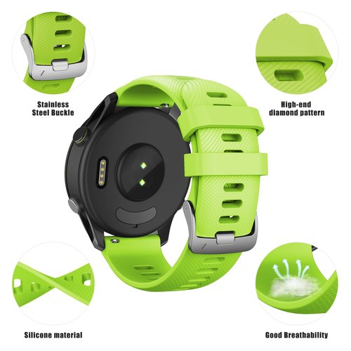 CUZOW Band Compatible with Garmin Vivoactive 4, 22mm Quick Release Silicone Band for Garmin Venu 3/2, Bands for Garmin 255/265/Galaxy Watch 46mm/3 45mm/Galaxy watch S3