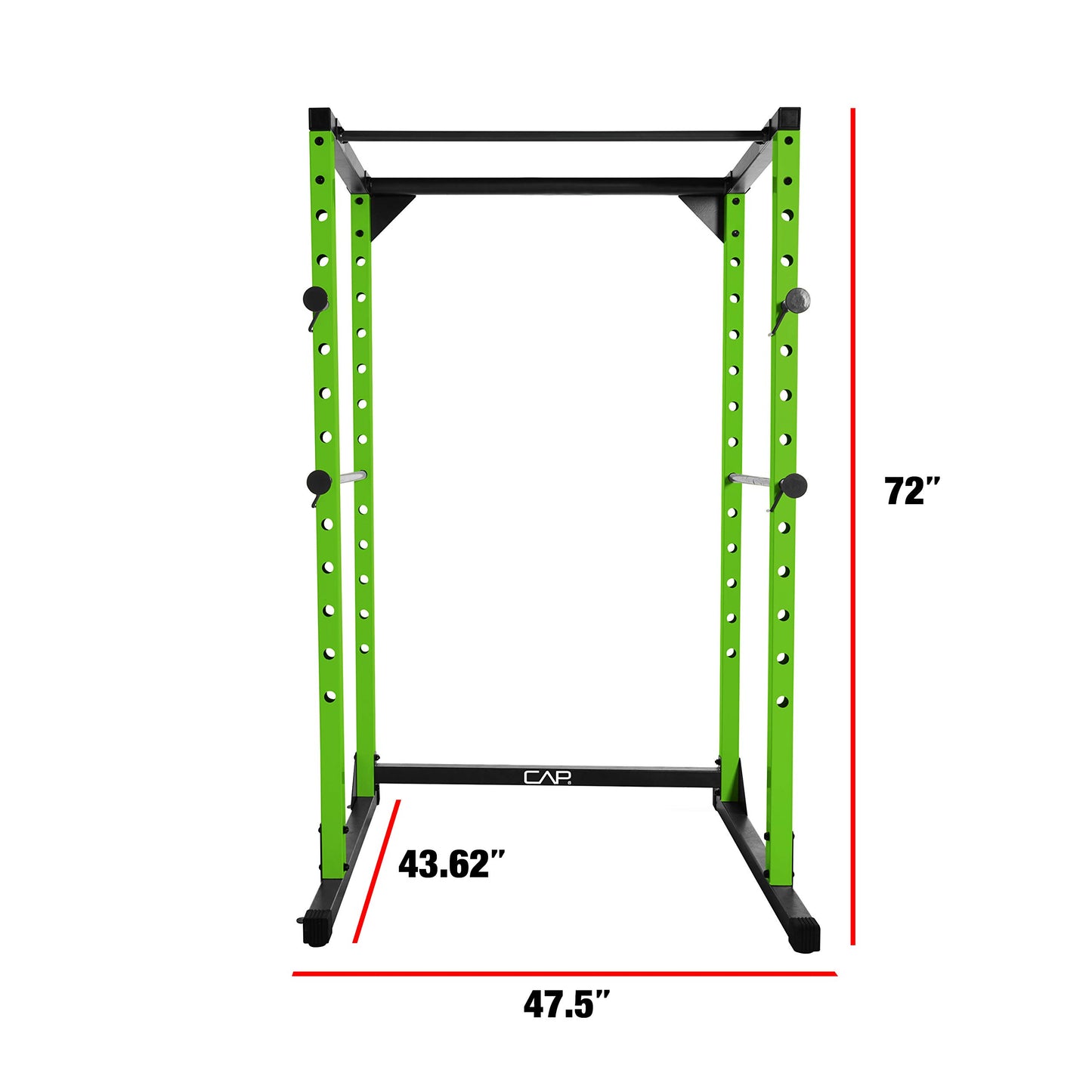 CAP Barbell Full Cage Power Rack, 7-Foot, Red