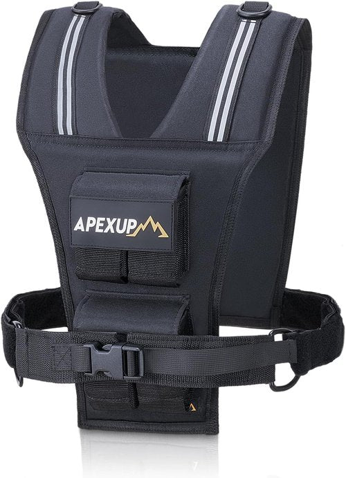 APEXUP Yoga Ball 65cm (L 23"-26") - Adjustable 20lbs Weighted Vest for Men with Reflective Stripe