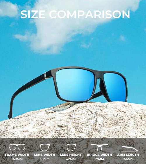 KALIYADI Polarized Sunglasses - UV Protection for Men & Women | Ideal for Driving, Fishing, Golf (3 Pack)