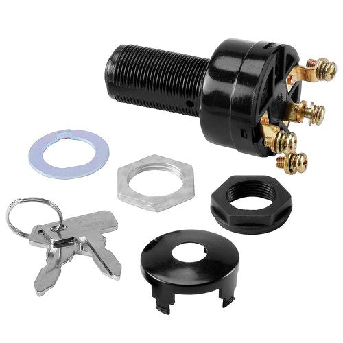 Roykaw 12V Golf Cart Ignition Switch with Keys Compatible with Club Car DS/Precedent/Turf Carryall I & II/XRT 1996-up Gas Golf Cart, 4 Terminals Switch, OEM# 101826301
