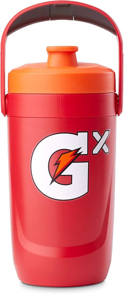 Gatorade Gx Performance Jug - 64oz Leakproof Design with Non-Slip Grip for Athletes - Red