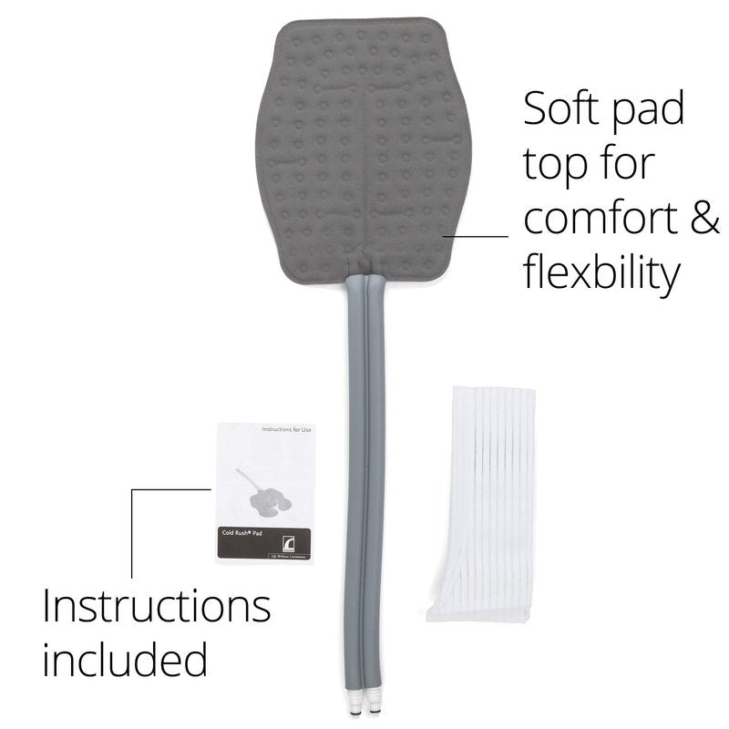 Ossur Cold Rush Cold Therapy Lumbar Pad | Ergonomic Pad for Post-Operative Pain and Lower Back Injuries | Works with Cryotherapy & Cold Therapy Machines | Includes Hose Connectors and Elastic Straps