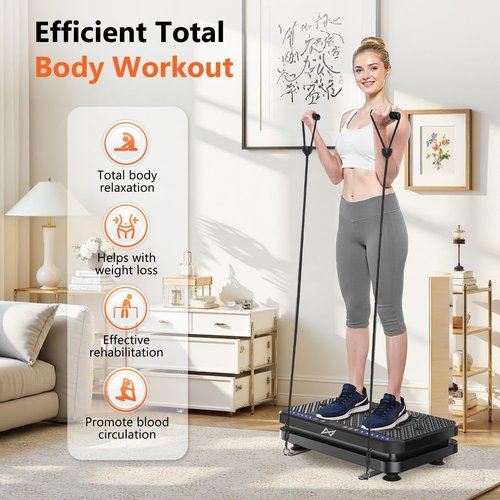 AXV Vibration Plate - Full Body Shaker Exercise Machine for Weight Loss | Vibrating Fitness Platform