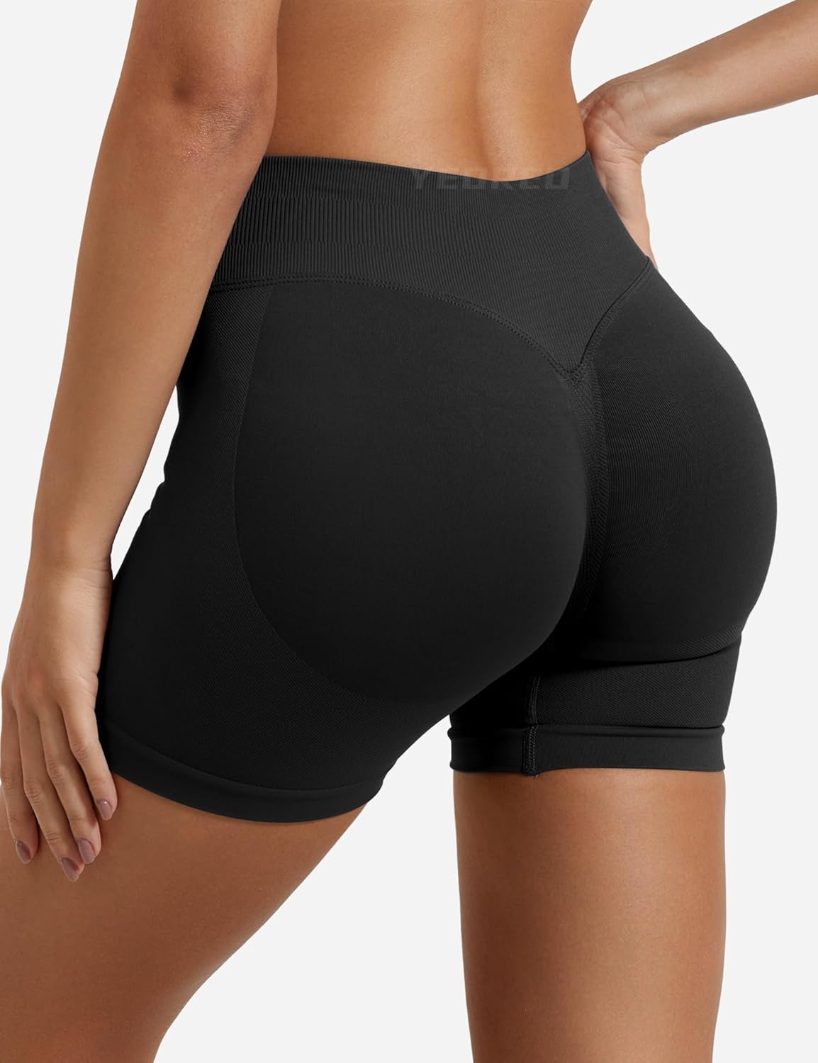 YEOREO SoftHue Women's Workout Gym Shorts - Hidden Scrunch Butt Lifting | Seamless Design in Multiple Lengths