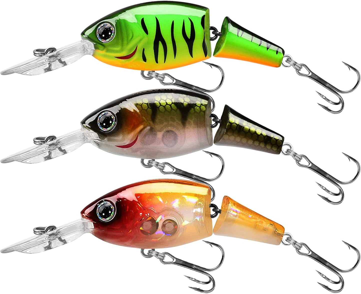 TRUSCEND Swimmax Fishing Lure - Wiggling, Vibrating, Rattling Design with BKK Hook | Heavy-Duty Dyneema Fiber Joint for Bass, Trout, Crappie