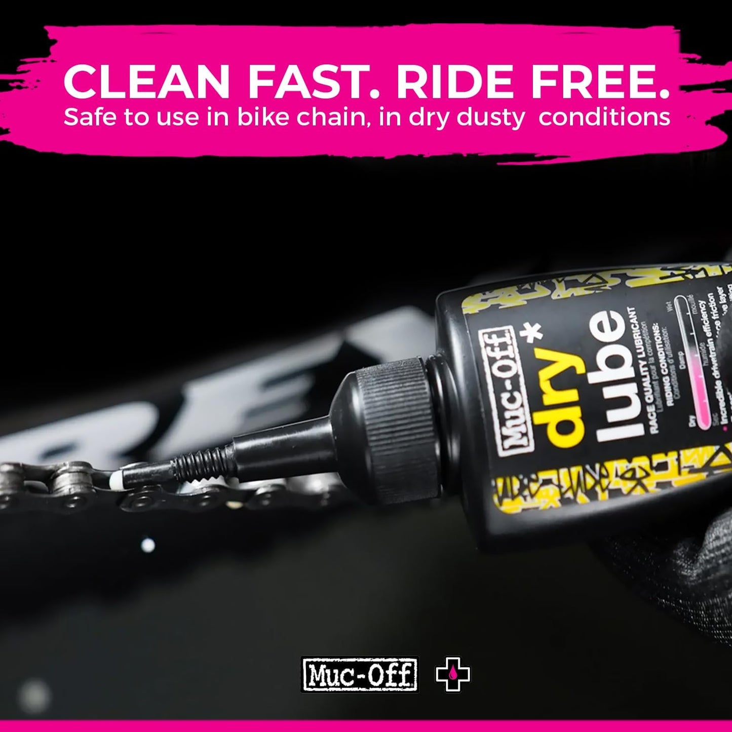 Muc-Off Bio Drivetrain Cleaner - Biodegradable Bicycle Chain Degreaser Spray | All Bike Types
