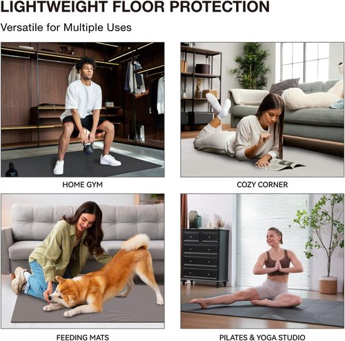 AIRHOP Gym Floor Mat - High-Density EVA Foam Puzzle Tiles for Home Gym & Play Area | 18 Interlocking Pieces