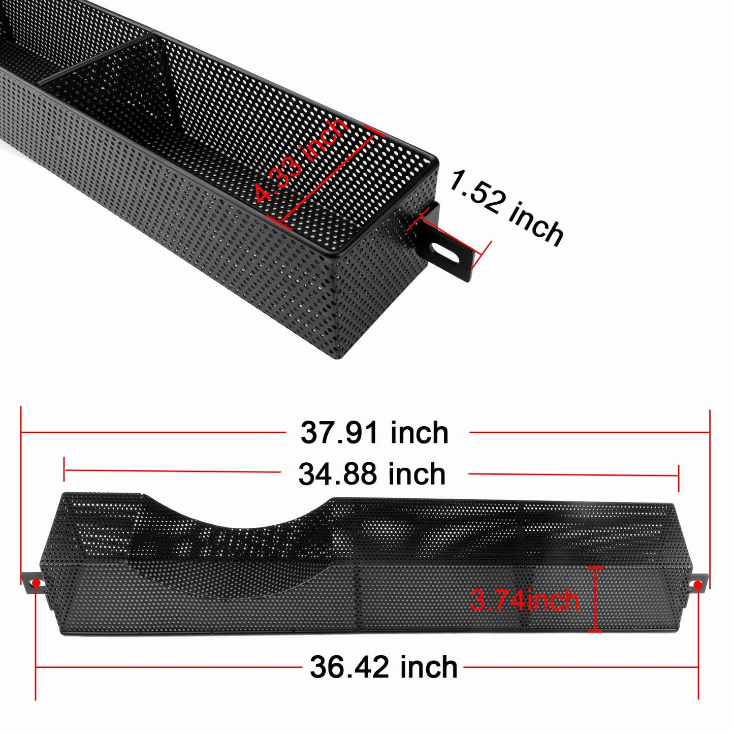 Roykaw Golf Cart Front Inner Basket Dash Storage Tray Organizer for EZGO RXV 2008-up - One Piece Solid Design