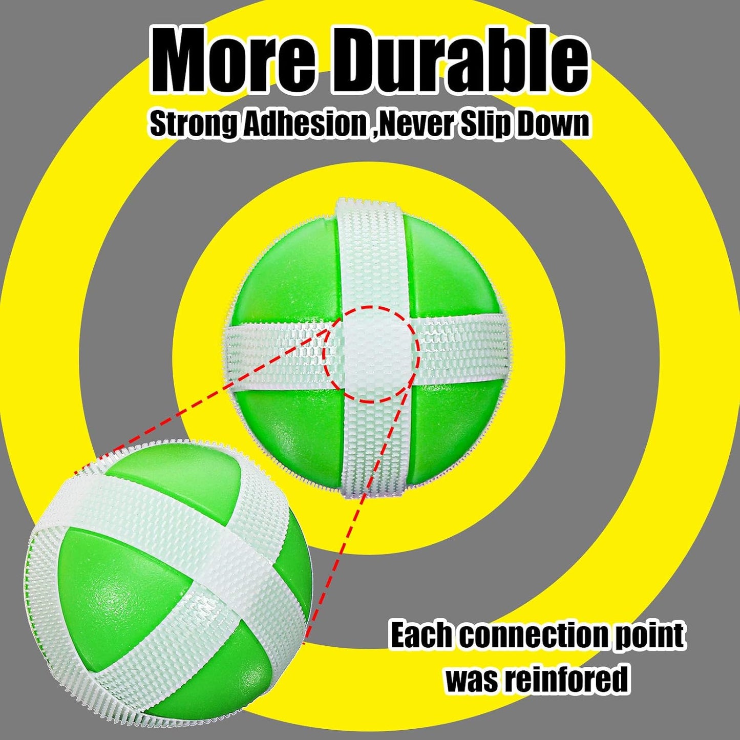 Skylety Sticky Balls - 30-Piece Hook and Loop Dart Set with Storage Bag | Safe Indoor/Outdoor Game for Kids and Adults