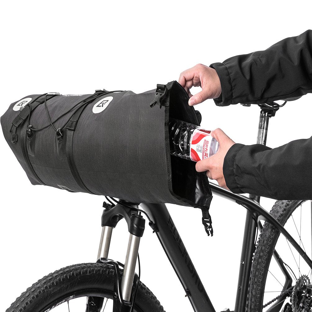 ROCKBROS Waterproof Handlebar Bags 12L-20L Bikepacking Bags Front 2 Dry Packs for MTB Road Bicycles Bikepacking Accessories