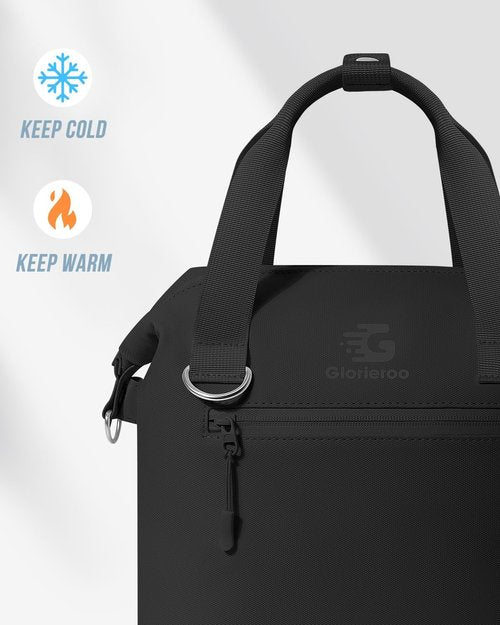 GLORIEROO Insulated Pastel Lunch Box - Waterproof, Leakproof Cooler Bag | Adjustable Strap, BPA-Free