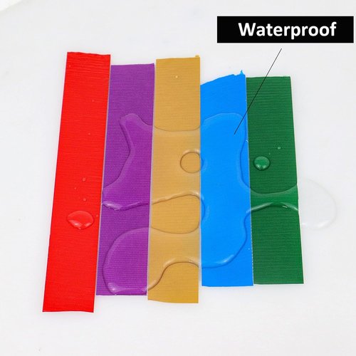 BOMEI PACK Heavy-Duty Waterproof Duct Tape - 1 Inch x 60 Yards, No Residue, Tear by Hand (Red)