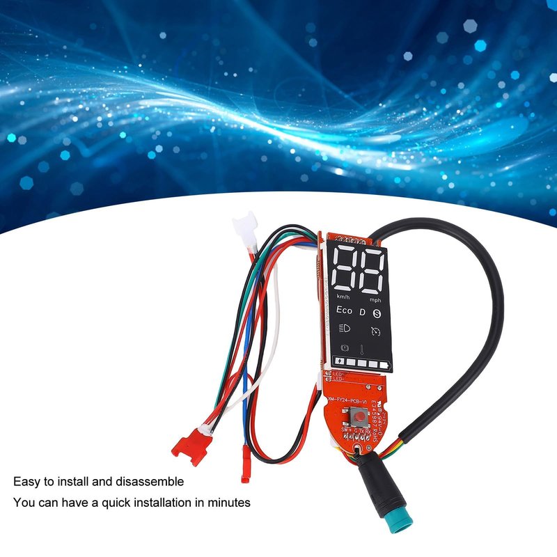 lvifloae Electric Scooter Dashboard PCB Bluetooth Circuit Board Data Display Replacement for Outdoor Riding LENZOD Controller