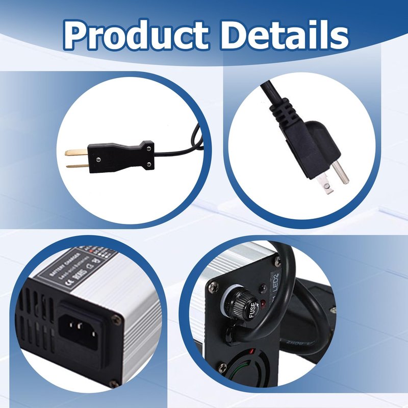 WFLNHB 36 Volt 5A Golf Cart Battery Charger Replacement for Yamaha Club Car DS EZGO TXT