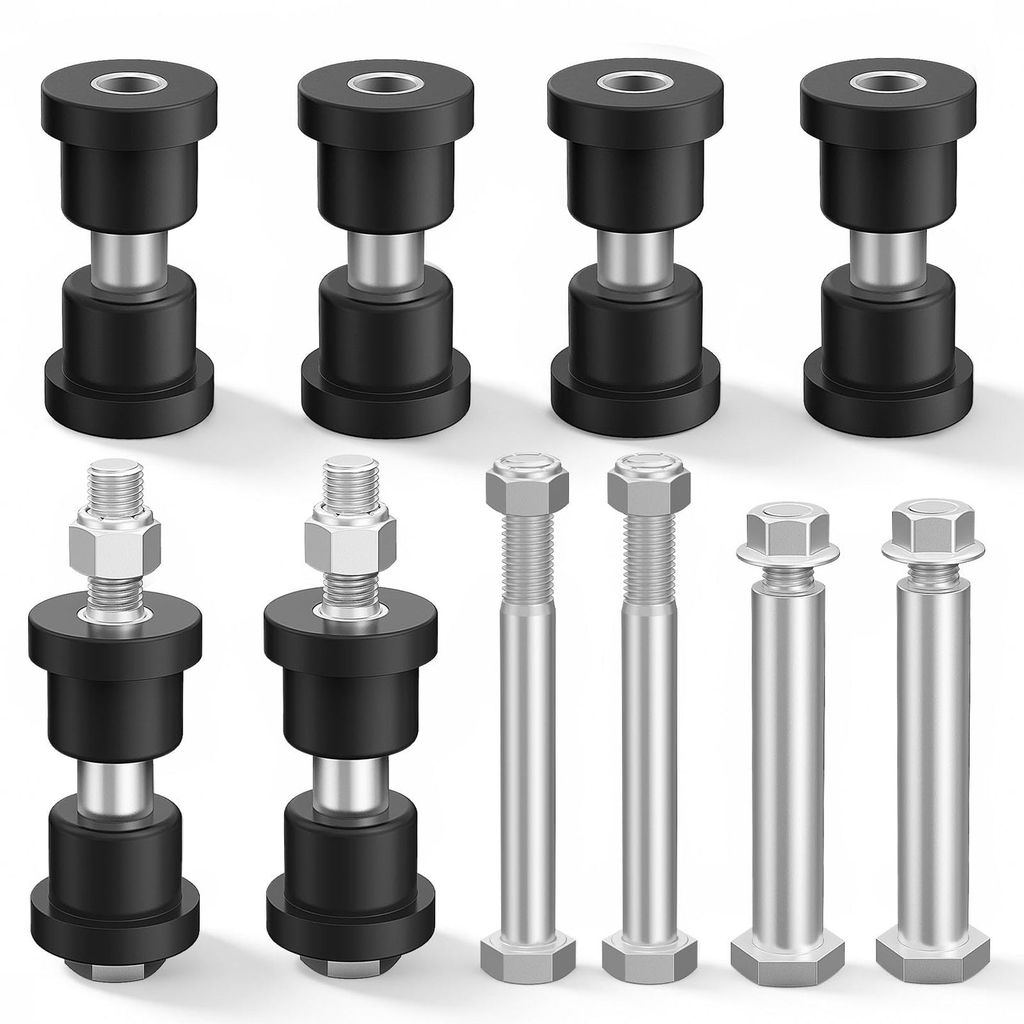 DRIVE UP Golf Cart Rear Leaf Spring Bushings Kit for EZGO TXT 1994-up Gas and Electric Golf Carts, Bushing and Sleeves with Screws Nuts, Replace OEM 1015583, 70289G0