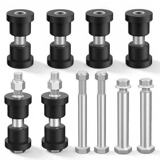 DRIVE UP Golf Cart Rear Leaf Spring Bushings Kit for EZGO TXT 1994-up Gas and Electric Golf Carts, Bushing and Sleeves with Screws Nuts, Replace OEM 1015583, 70289G0