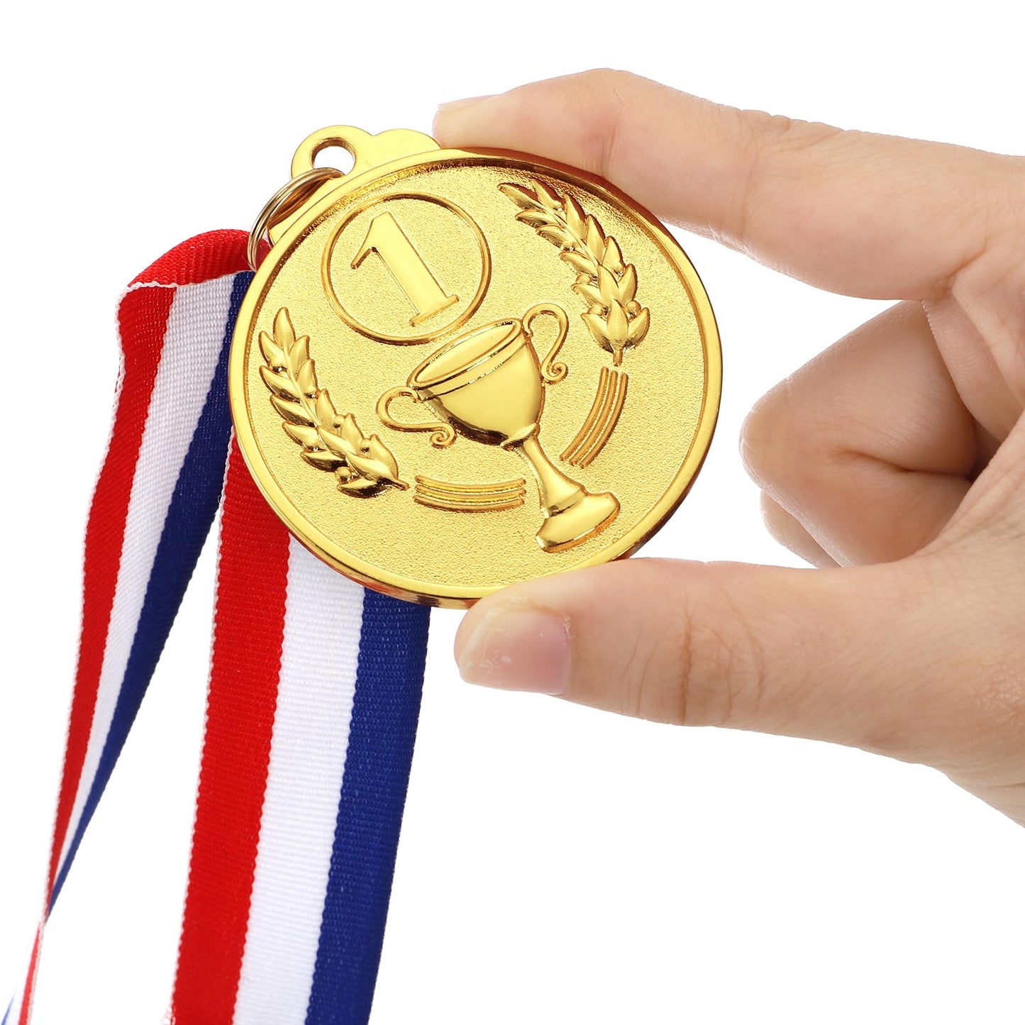Nicunom 18 Pcs Gold Silver Bronze Award Medals, 1st 2nd 3rd Award Medals Zinc Alloy Winner Medals Gold Silver Bronze Prizes for Competition, Sport, Party, 2 Inch