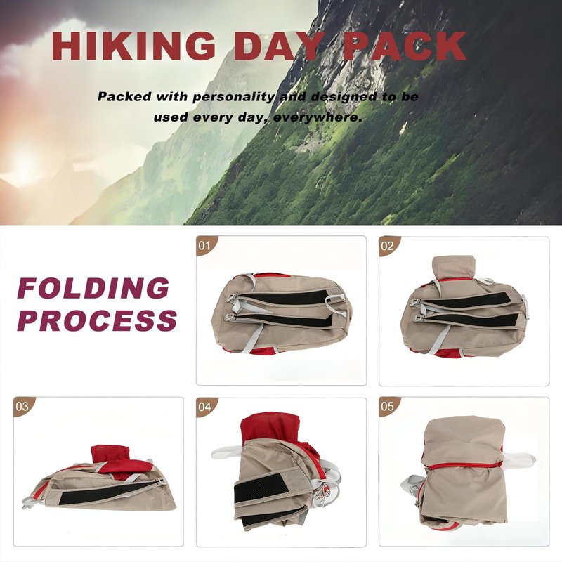 Nastravail Lightweight Packable Backpack 25L Small Lightweight Backpack for Travel Hiking Daypack Foldable Daypack for Women Men Black