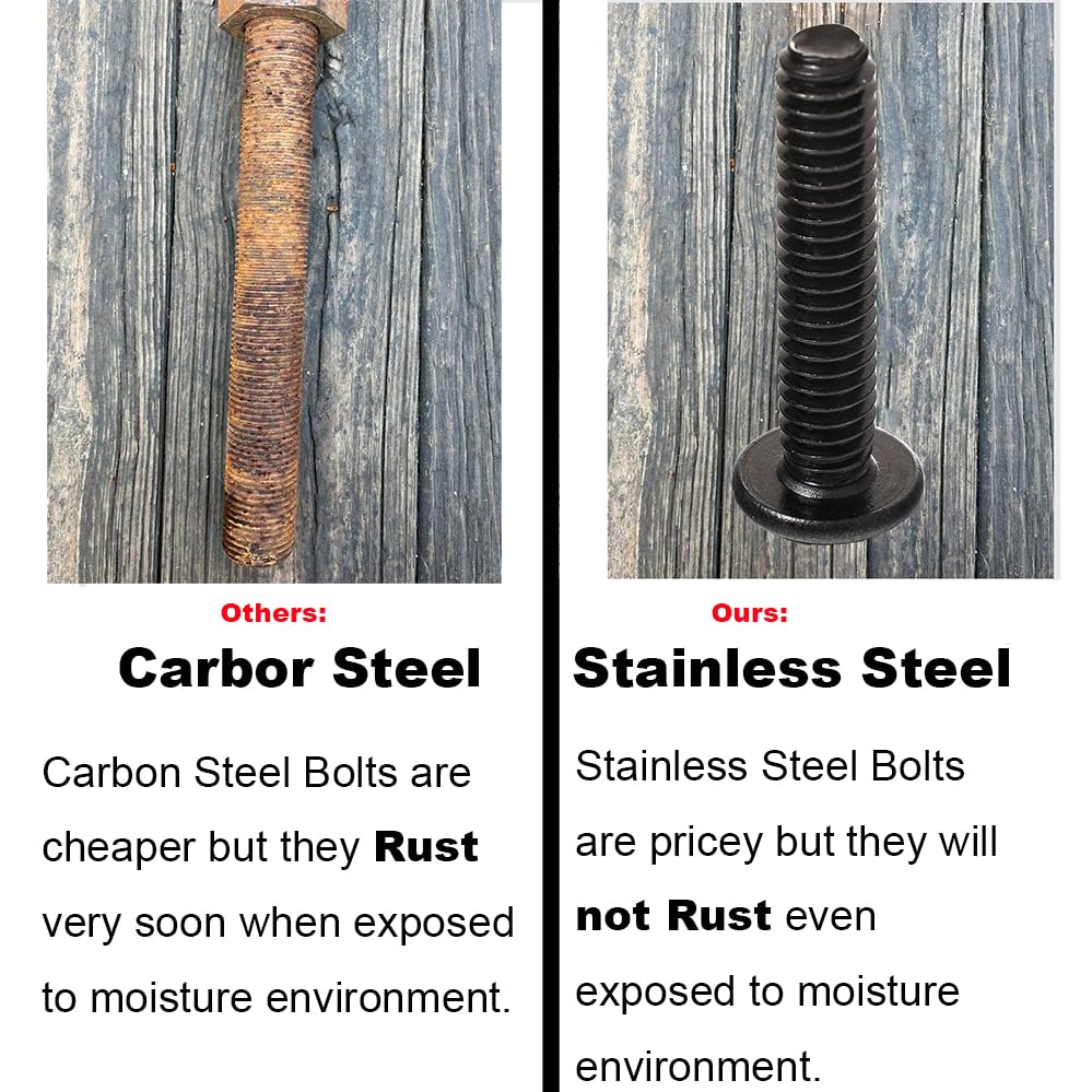 30 Sets 1/4-20 Threaded Inserts and Bolts Kit for Woodworking Wood Inserts and Bolts