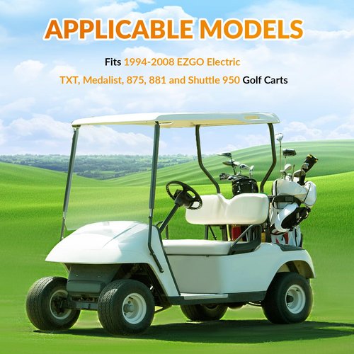 CLUBRALLY 36V Powerwise Charger Receptacle Fit for EZGO Medalist TXT/DCS/PDS Electric Golf Carts, OEM#73051-G29, 73063-G01