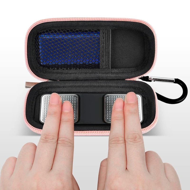 GWCASE Heart Rate Monitor Case Compatible with KardiaMobile 1-Lead/ 6L/ 6L Max for AliveCor for EKG Monitor, Protective Travel Carrier with Pill Box and Carabiner Clip-Rose Gold (Box Only)