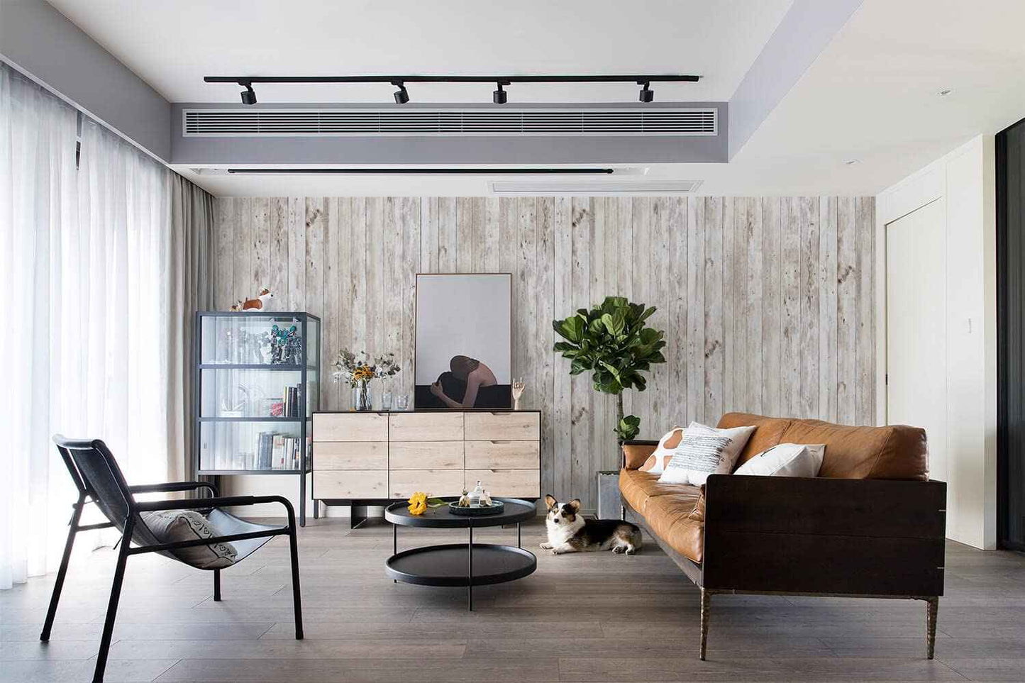 Heroad Contact Paper Peel and Stick Wallpaper Wood Grain Contact Paper for Cabinets Countertop Waterproof Removable Wallpaper Self Adhesive Decorative Shiplap Papel Tapiz para Pared 11.8''x276''