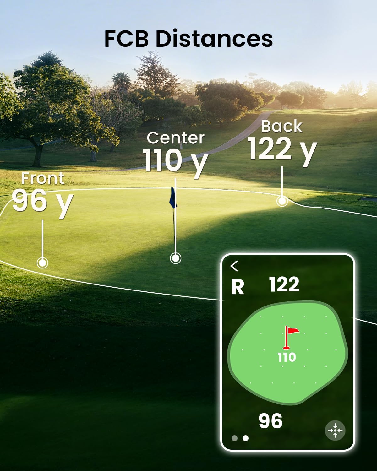 MiLESEEY GeneSonic Pro Golf Speaker - Detachable GPS Rangefinder, 43000+ Preloaded Courses, Waterproof, 15H Battery