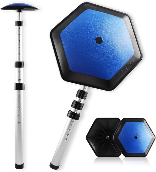 Asyxstar Golf Travel Bag Support Pole - Anti-Impact Club Protector Support Travel Bag Cover and Aluminum Alloy Golf Rod Stick to Protect Clubs
