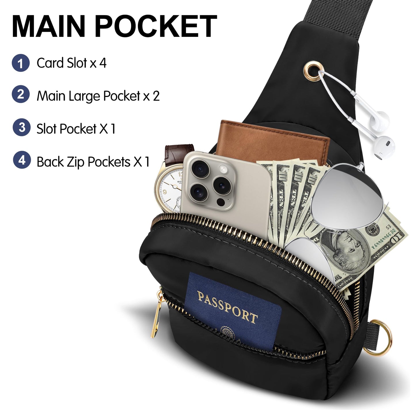 VOROLO Fanny Pack For Women And Men Crossbody Bag Belt Bag with Adjustable Strap Valentines Day