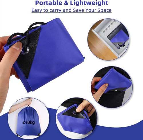 GoodtoU Drawstring Backpack - 48 Pcs Blue Drawstring Bags for Gym & Travel Convenience