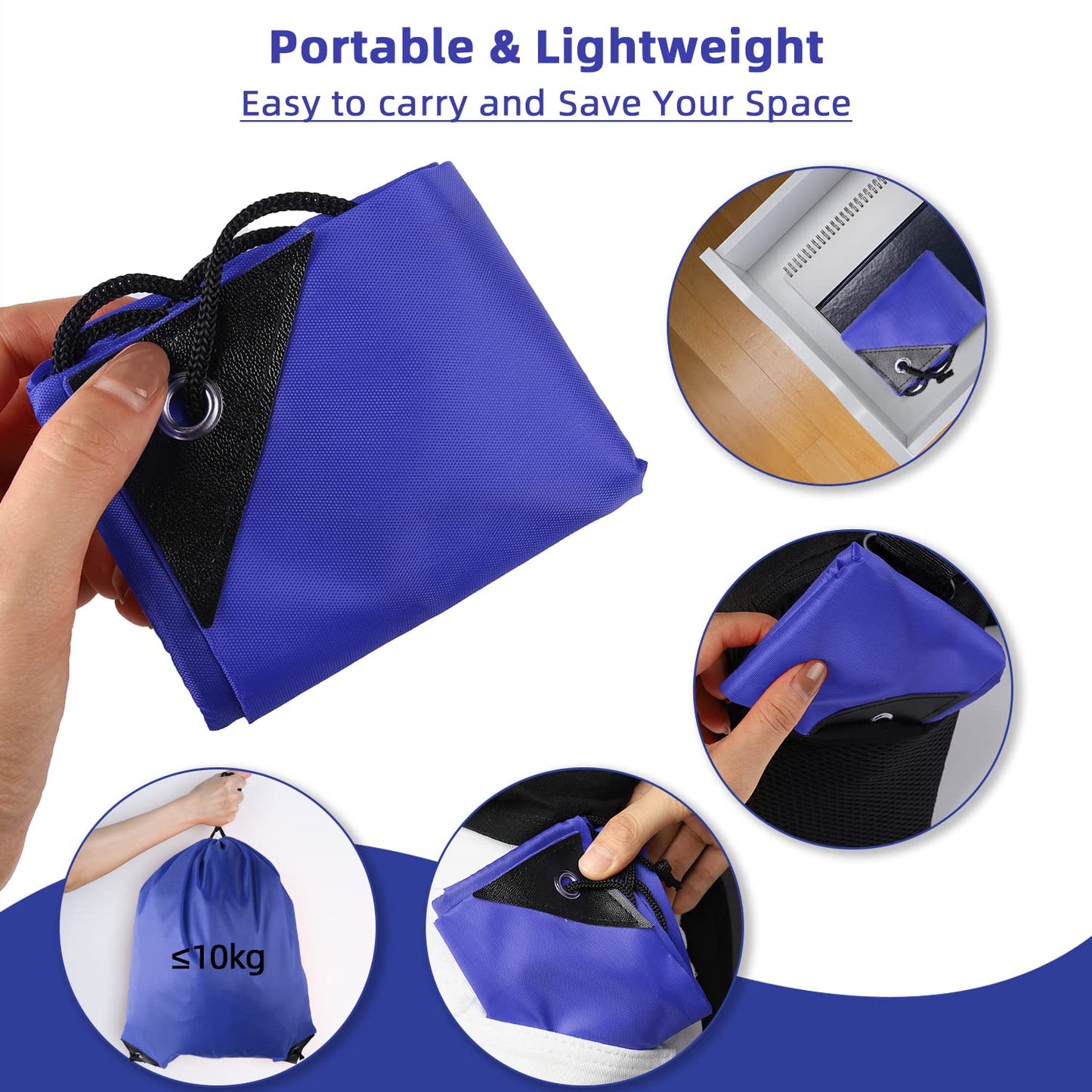 GoodtoU Drawstring Bags - 20 Pcs Cinch Gym Sackpacks for Women & Men, Blue