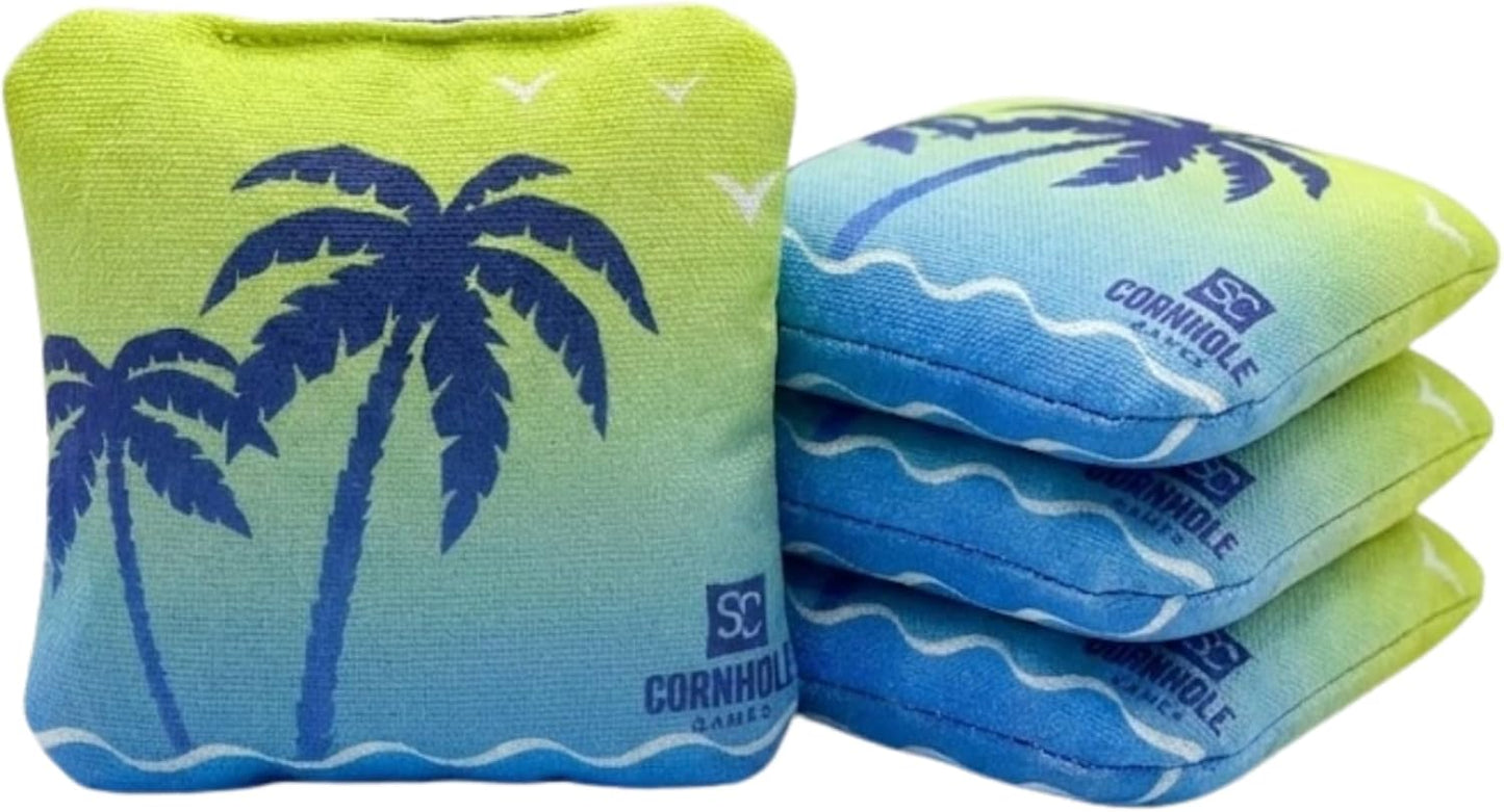 Skiennix Professional Dual-Sided Cornhole Bags | 16 oz 6x6 with Premium Resin Fill - Official Tournament Approved