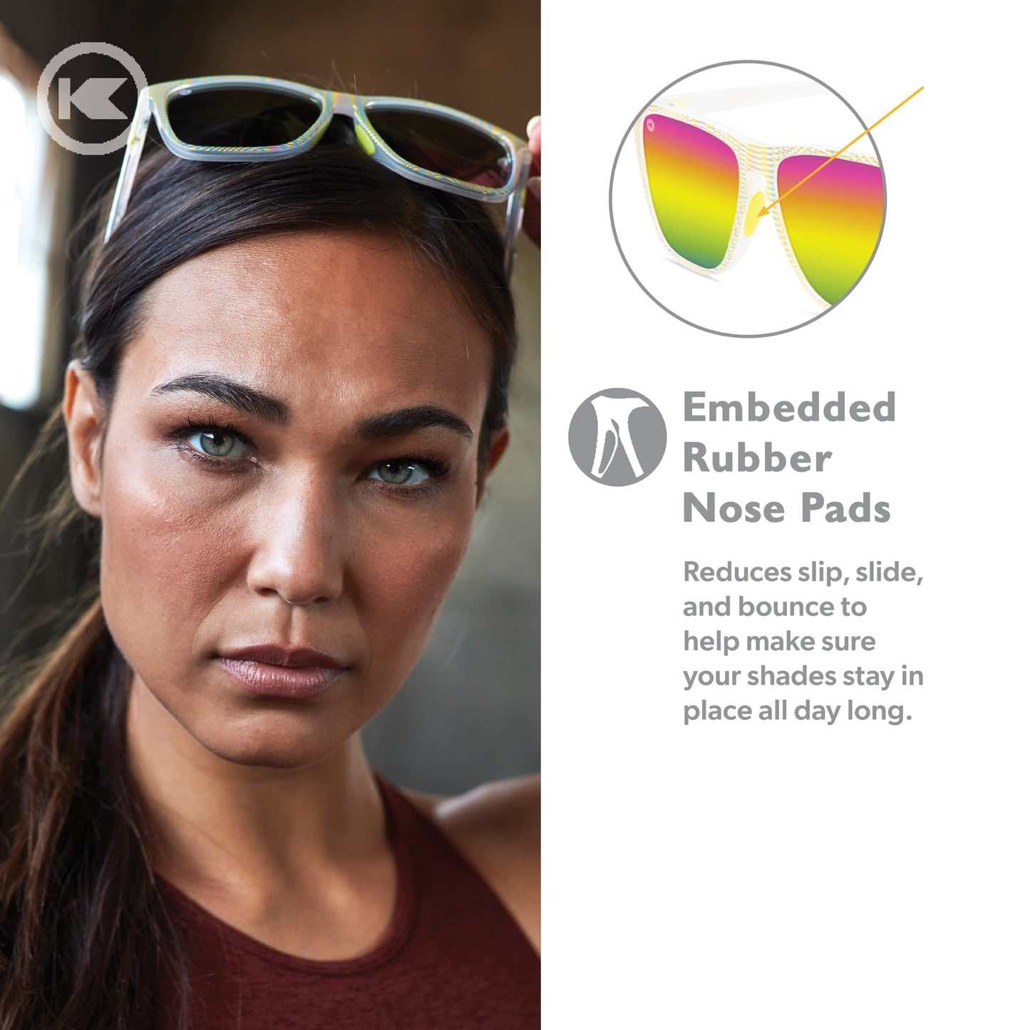Knockaround Square Polarized Sunglasses for Men & Women - UV400 Protection