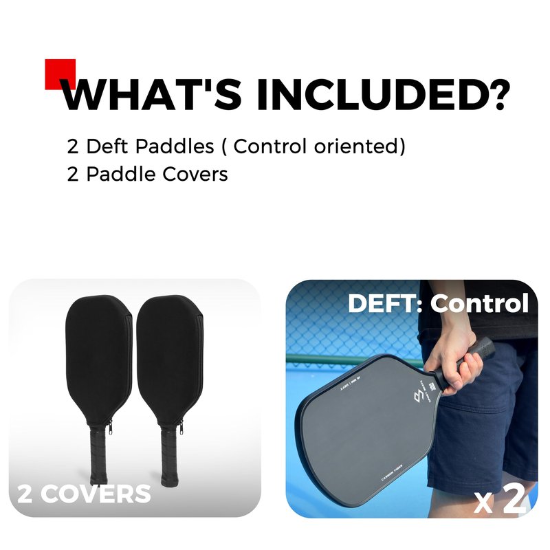 Pickleball Paddles T700 Raw Carbon Fiber Set of 2 with Pickleball Covers, Pickleball Paddles Professional for Men Women USAPA Approved