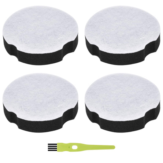 4 Pack Replacement Filters for Bissell Powerforce Compact Lightweight Upright 2112 1520 Turbo Bagless 2690 Cleanview Vacuum Cleaner, Compare to Part #1604896