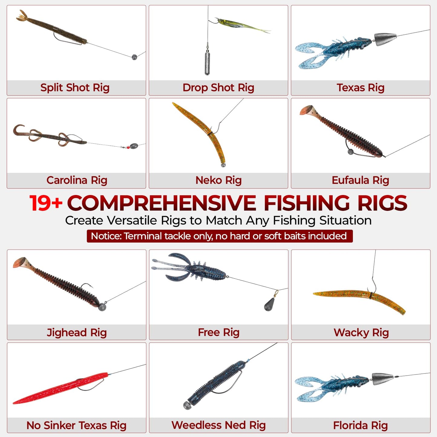 MadBite by KastKing Fishing Tackle Kit, 400pcs Terminal Tackle Kit