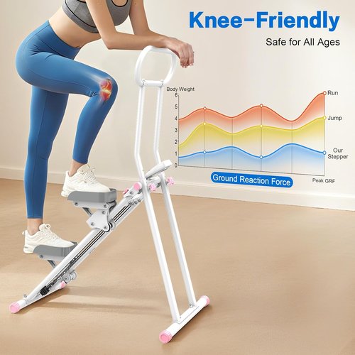 HXD-ERGO Stair Stepper - Adjustable Resistance Vertical Climber for Full Body Cardio Workout | Folding Design