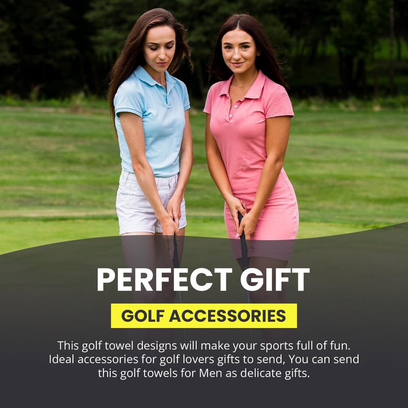 May The course be with You Disc Golf Microfiber Towel - Ideal Golf Accessories for Men and Women, Holder Clip, Perfect for Golf Bags Accessories, Enhance Your Golfing Experience | Great Gift Idea