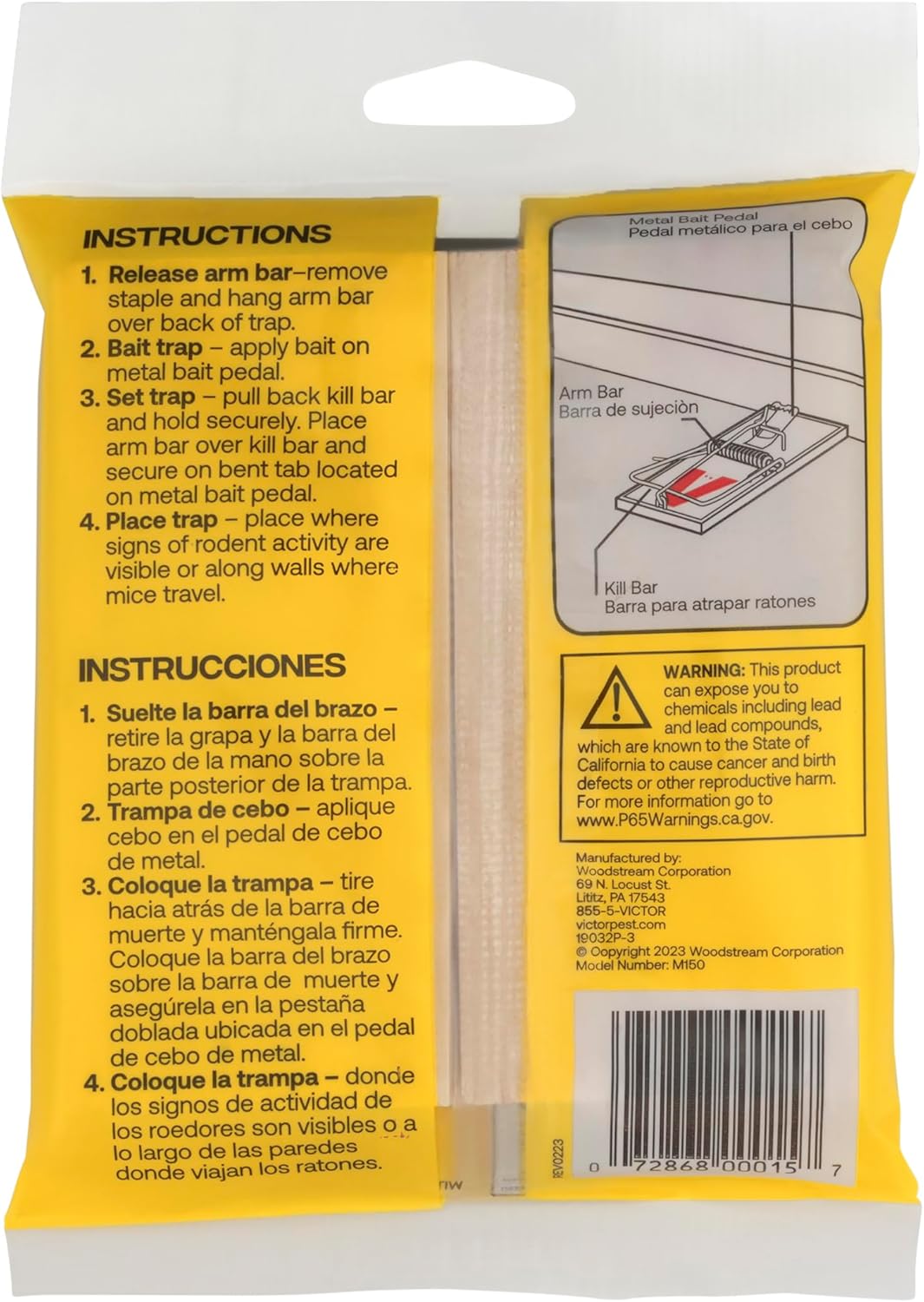 Victor Mouse Traps | M150-12 Wooden Traps with Metal Pedal - Eco-Friendly Pack of 12