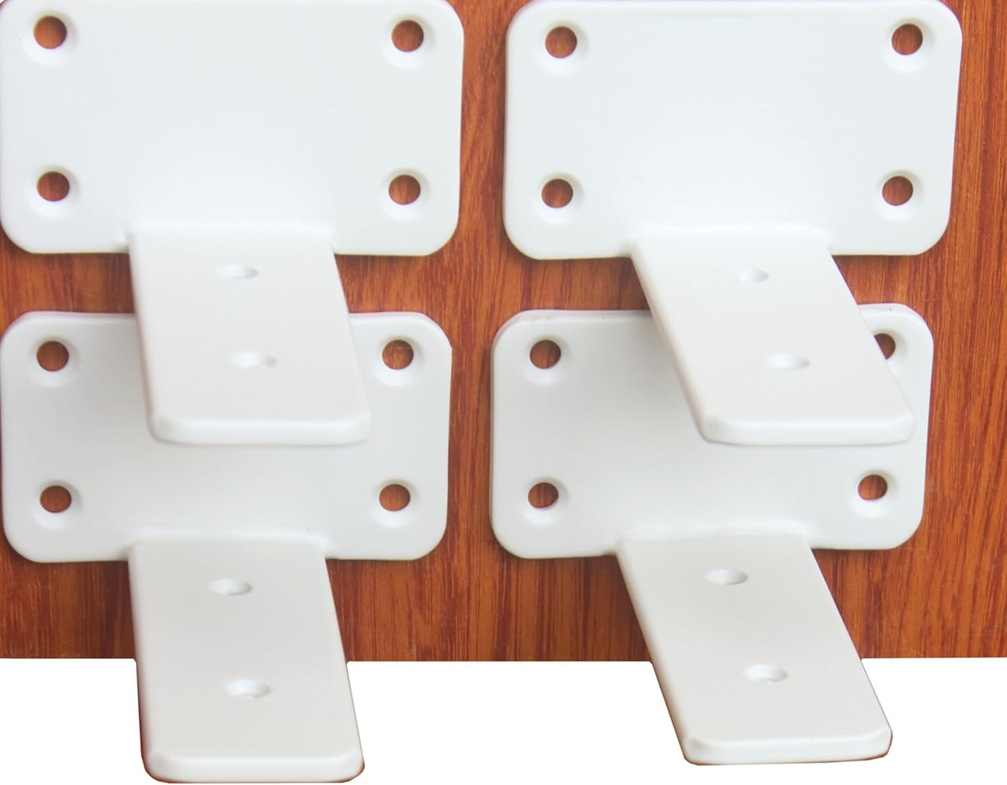10-Inch Black Iron Floating Shelf Brackets - 12 Pack Rustic Industrial Support