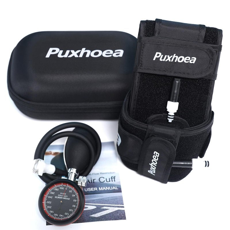 Puxhoea BFR Blood Flow Restriction Bands for Arms Legs Occlusion Training,Build Muscle Without Weightlifting Accurate Pump to Precisely Apply Pressure, for Men and Women Fitness Workouts (2 Leg Bands)