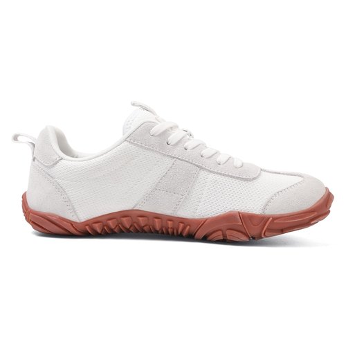 UBFEN Sneakers Barefoot Shoes for Womens Mens Minimalist Trail Running Hiking Comfortable Walking White Size US 8.5 Women/6.5 Men