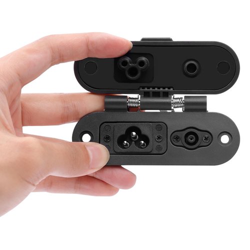 Felixstory Electric Scooter Charging Base Charging Port for Segway Ninebot Max G30P E-Scooter, PC Charging Dustproof Port Waterproof Cover Plug, Charging Connector Assembly Repair Accessories Part