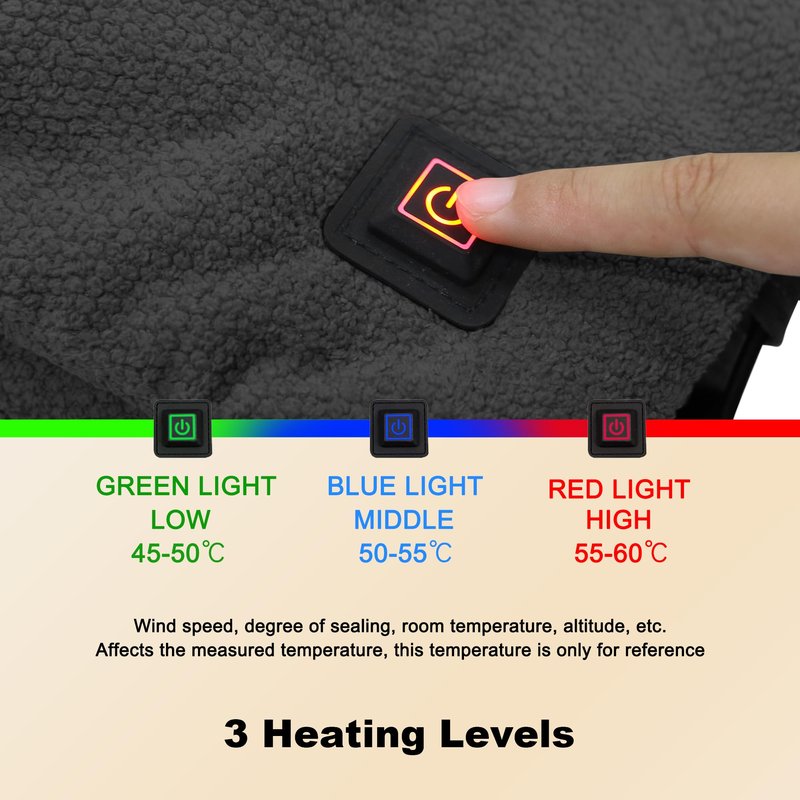 MDSTOP Heated Hand Warmer Pouch, Portable Electric Heated Hand Muff, Heated Gloves for Women, Men, Kids, Hunting,Fishing,Camping,Golf & Xmas Gifts（No-Battery）