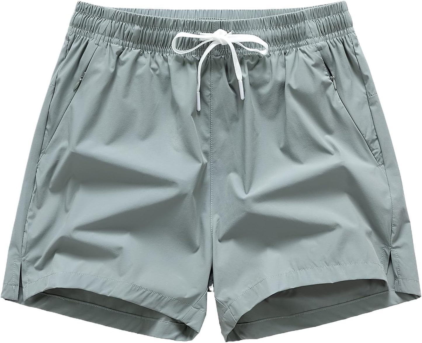Skiennix Men's Athletic Workout Shorts - Lightweight Moisture-Wicking with Zipper Pockets | 3-Pack