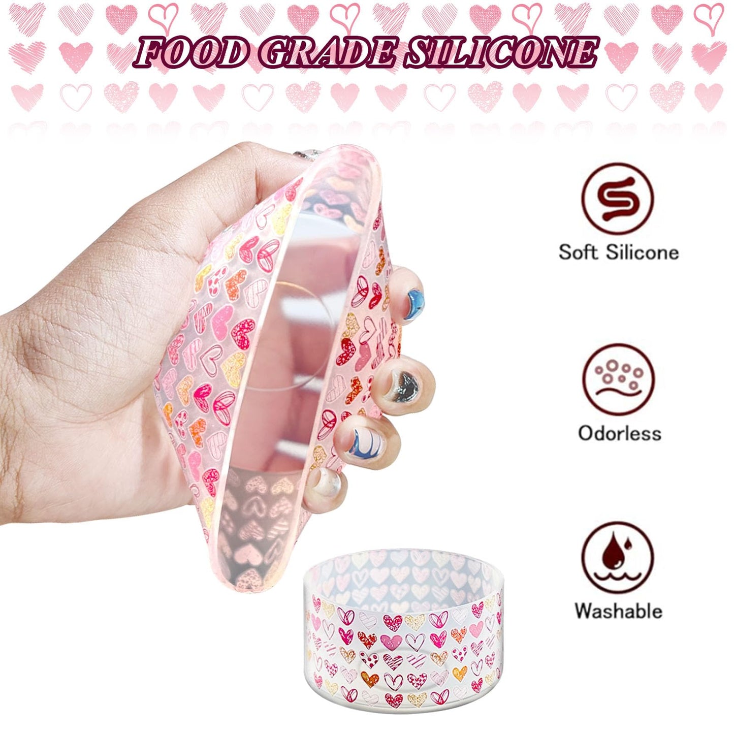 VirgoCCY 2-Pack Clear Transparent Boots for Mother's Day for Stanley Cup 40/30/20 oz, Bottom Protector for Owala Tumbler 40 oz & Stanley IceFlow 20/30 oz, Stanley Cup Accessories, Rabbit & Bird